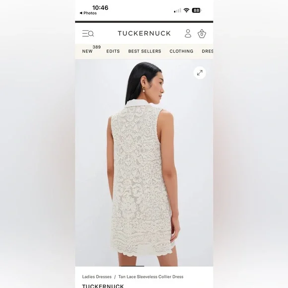 Tuckernuck Cream Lace Top - Picture 3 of 8